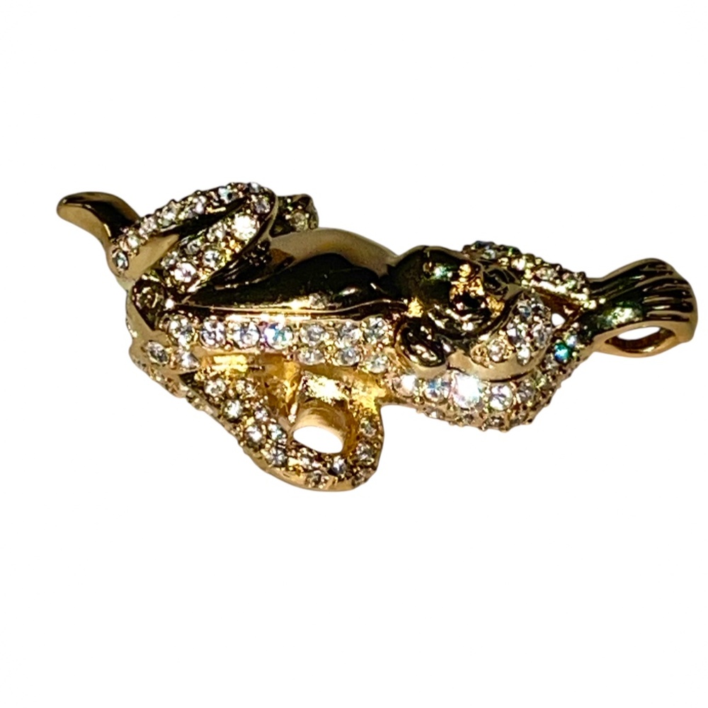 Estee Lauder Solid Compact Necklace Charming Monk… - image 5